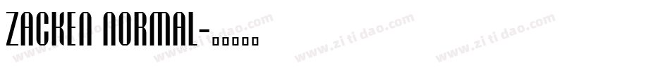 Zacken Normal字体转换